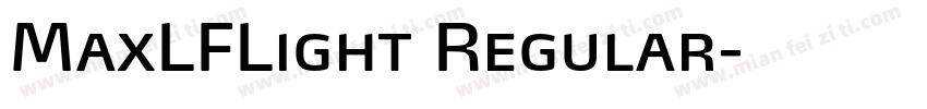 MaxLFLight Regular字体转换